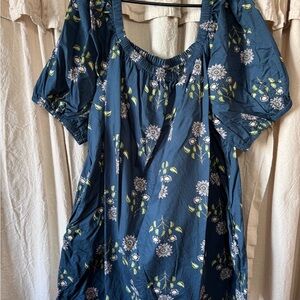 Old Navy Blue Floral Dress